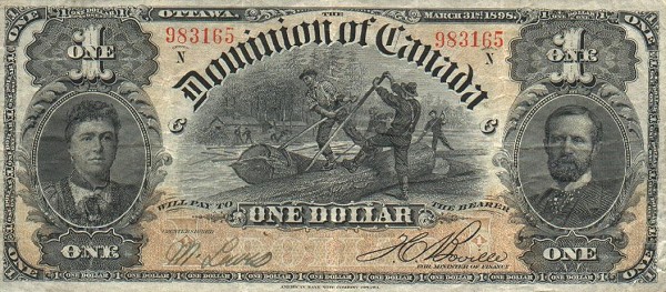 Front of Canada p24Ab: 1 Dollar from 1898