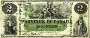 p2a from Canada: 2 Dollars from 1866