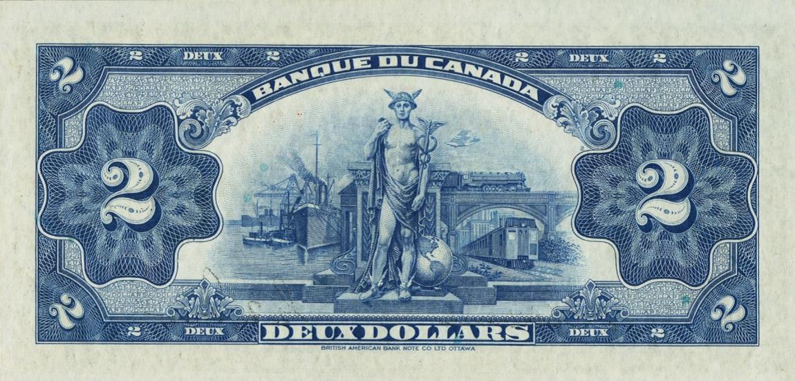 Back of Canada p41: 2 Dollars from 1935
