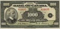 p56 from Canada: 1000 Dollars from 1935