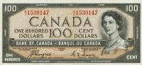 p72a from Canada: 100 Dollars from 1954