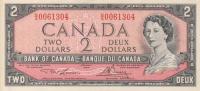 p76d from Canada: 2 Dollars from 1954