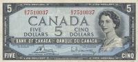 Gallery image for Canada p77c: 5 Dollars from 1954