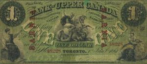 pS2033 from Canada: 1 Dollar from 1861