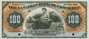 pS964s from Canada: 100 Dollars from 1888