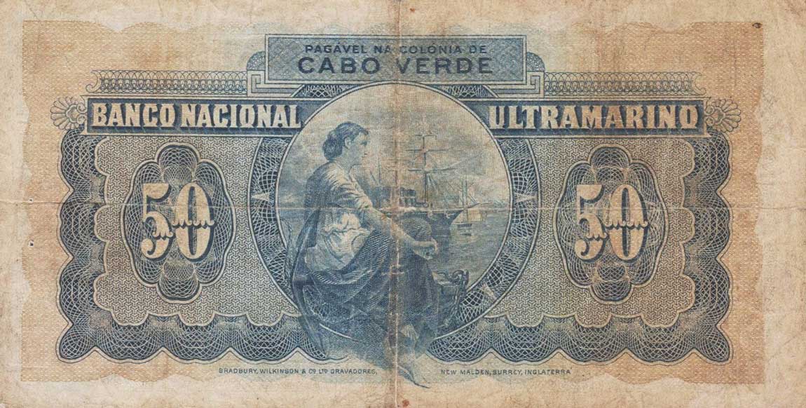 Back of Cape Verde p44a: 50 Escudos from 1945
