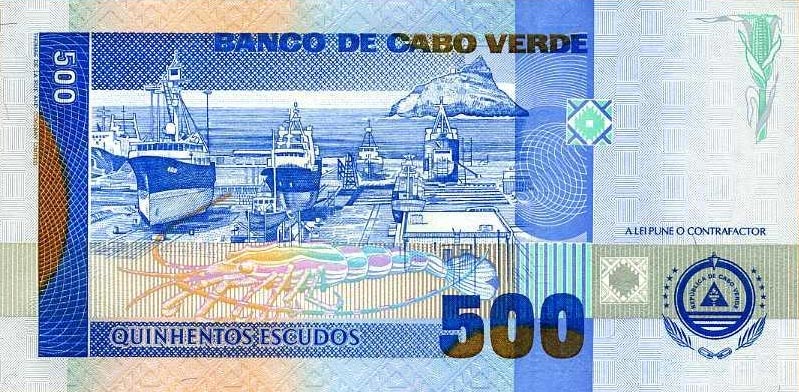 Back of Cape Verde p64b: 500 Escudos from 2002