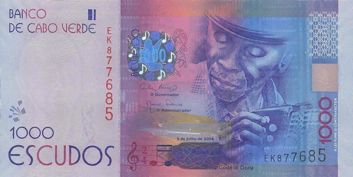 Front of Cape Verde p73a: 1000 Escudos from 2014