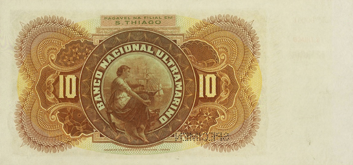 Back of Cape Verde p7s: 10 Mil Reis from 1909