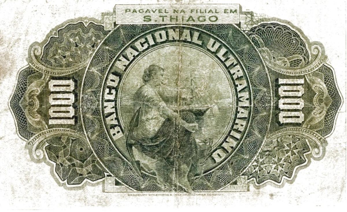 Back of Cape Verde p23: 1000 Reis from 1922