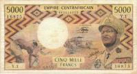 p7 from Central African Republic: 5000 Francs from 1979