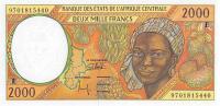 p203Ed from Central African States: 2000 Francs from 1997