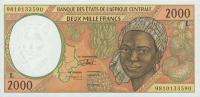 Gallery image for Central African States p403Le: 2000 Francs