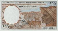 Gallery image for Central African States p501Nc: 500 Francs