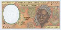 Gallery image for Central African States p503Ng: 2000 Francs