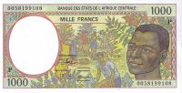 p602Pg from Central African States: 1000 Francs from 2000