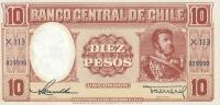 p111 from Chile: 10 Pesos from 1947