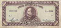 p118 from Chile: 10000 Pesos from 1947