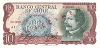 p139s from Chile: 10 Escudos from 1962