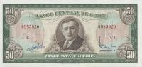 p140a from Chile: 50 Escudos from 1962