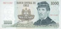 p154e from Chile: 1000 Pesos from 1991