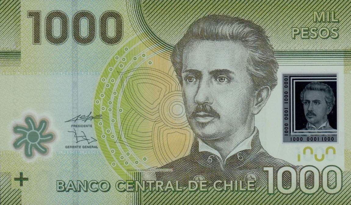 Front of Chile p161a: 1000 Pesos from 2010