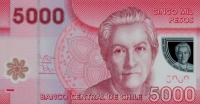 Gallery image for Chile p163c: 5000 Pesos