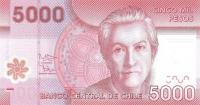 Gallery image for Chile p163e: 5000 Pesos