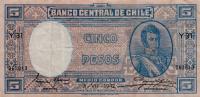 p91c from Chile: 5 Pesos from 1935
