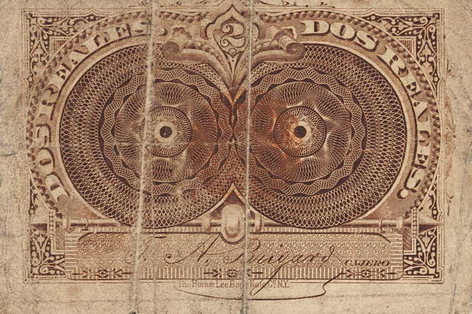 Back of Colombia p189: 20 Centavos from 1887