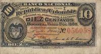 p211a from Colombia: 10 Centavos from 1888