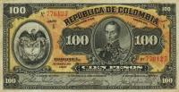 p318a from Colombia: 100 Pesos from 1910