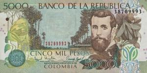 p447d from Colombia: 5000 Pesos from 1999