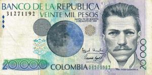 p448d from Colombia: 20000 Pesos from 1999