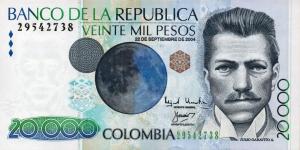 Gallery image for Colombia p454i: 20000 Pesos