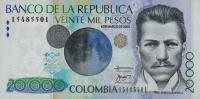 Gallery image for Colombia p454j: 20000 Pesos