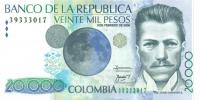 Gallery image for Colombia p454l: 20000 Pesos