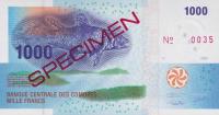 Gallery image for Comoros p16s: 1000 Francs