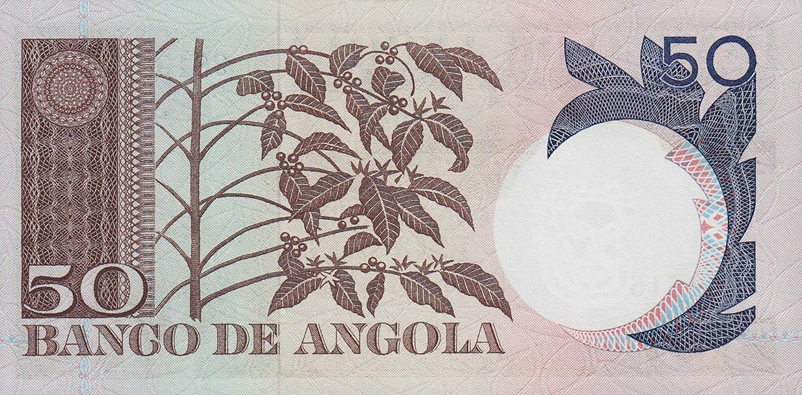 Back of Angola p105a: 50 Escudos from 1973