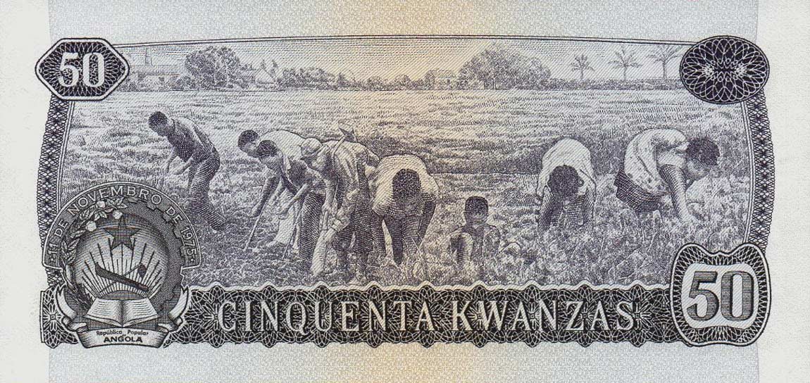Back of Angola p114a: 50 Kwanzas from 1979