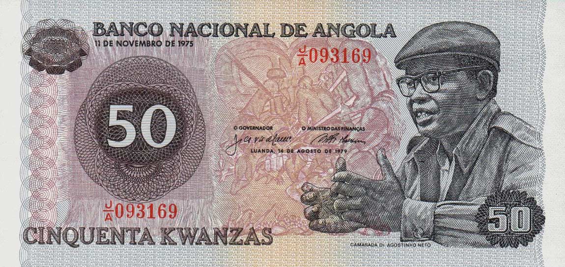 Front of Angola p114a: 50 Kwanzas from 1979