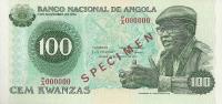 p115s from Angola: 100 Kwanzas from 1979