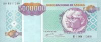 p142a from Angola: 5000000 Kwanzas Reajustados from 1995