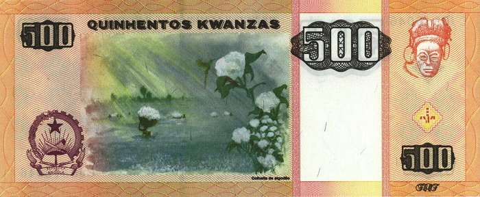 Back of Angola p149a: 500 Kwanzas from 2003