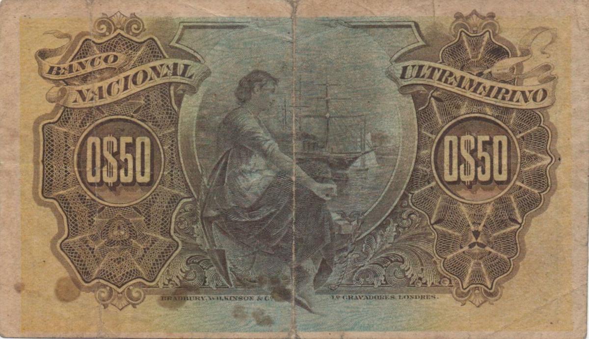 Back of Angola p46b: 50 Centavos from 1914