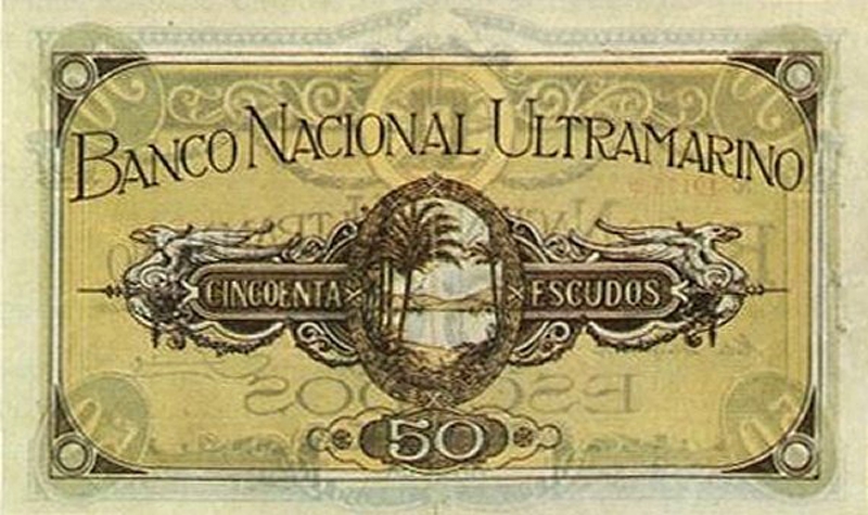 Back of Angola p54: 50 Escudos from 1920