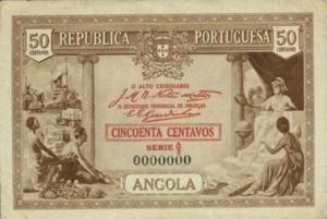 p63s from Angola: 50 Centavos from 1923