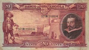 p83a from Angola: 20 Angolares from 1951
