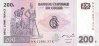 Gallery image for Congo Democratic Republic p99a: 200 Francs from 2007