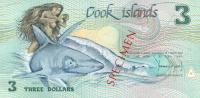 Gallery image for Cook Islands p3s: 3 Dollars